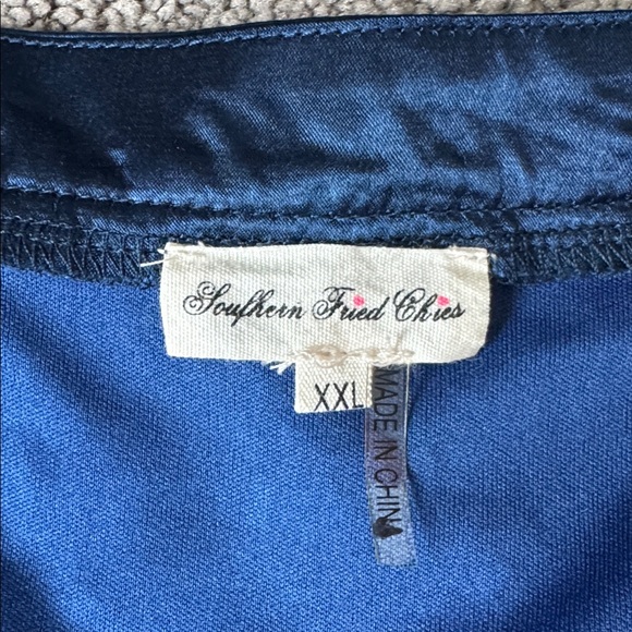 Southern Fried Chics Navy Sequin Dress SIZE 2XL - Picture 2 of 4